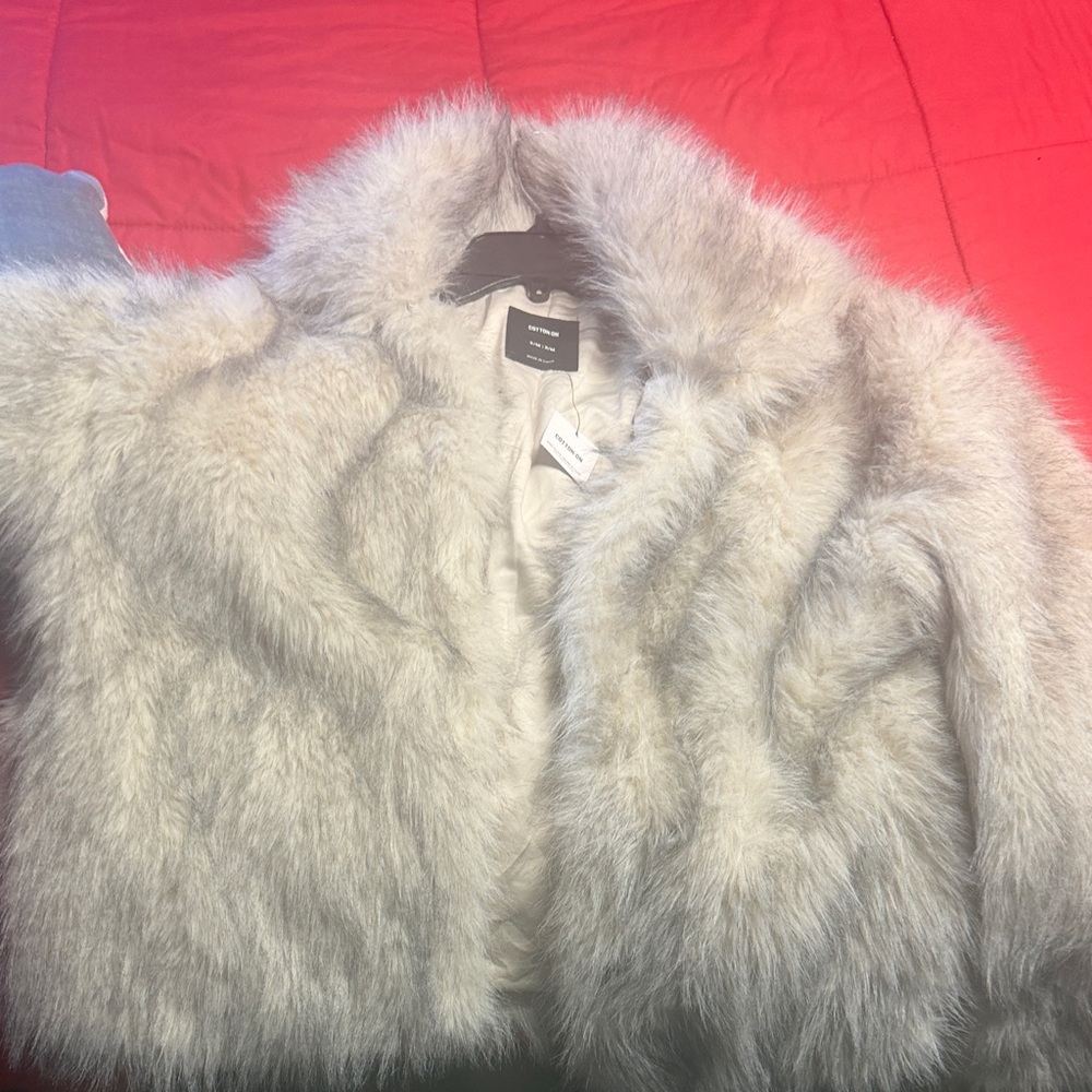 Cotton On Silver Teddy Jacket